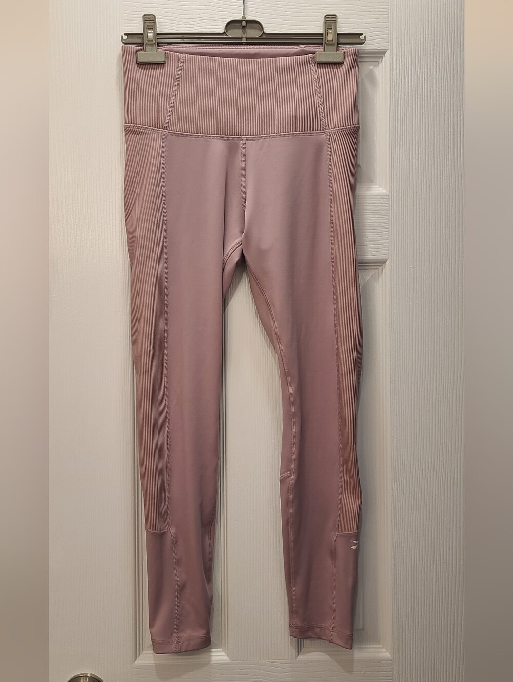 Reebok High-Waist Ribbed Active Leggings - Mauve